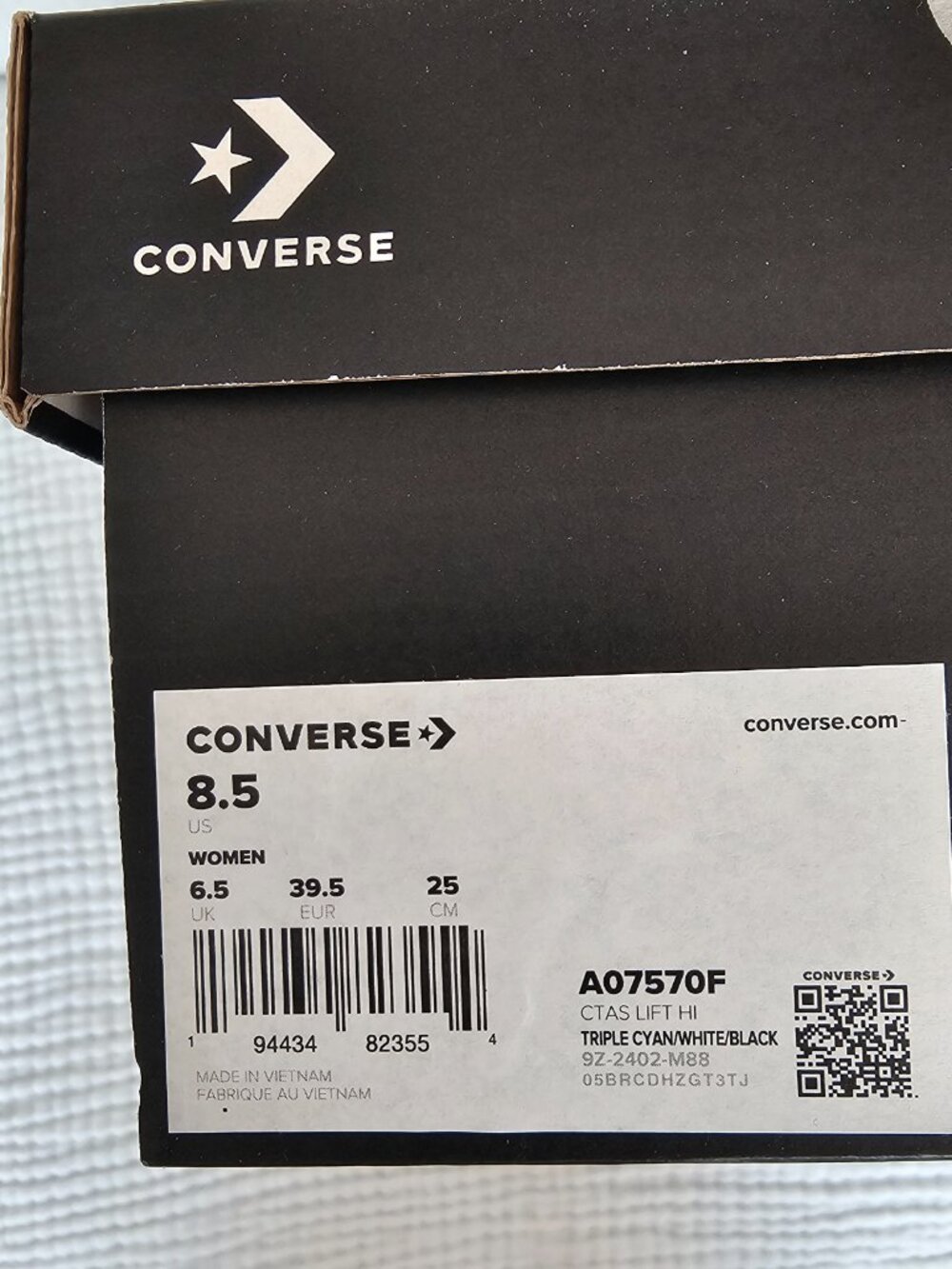 😍NWT😍 Converse Chuck Taylor All Star Lift Canvas Platform, Womens 8.5 - Picture 11 of 12